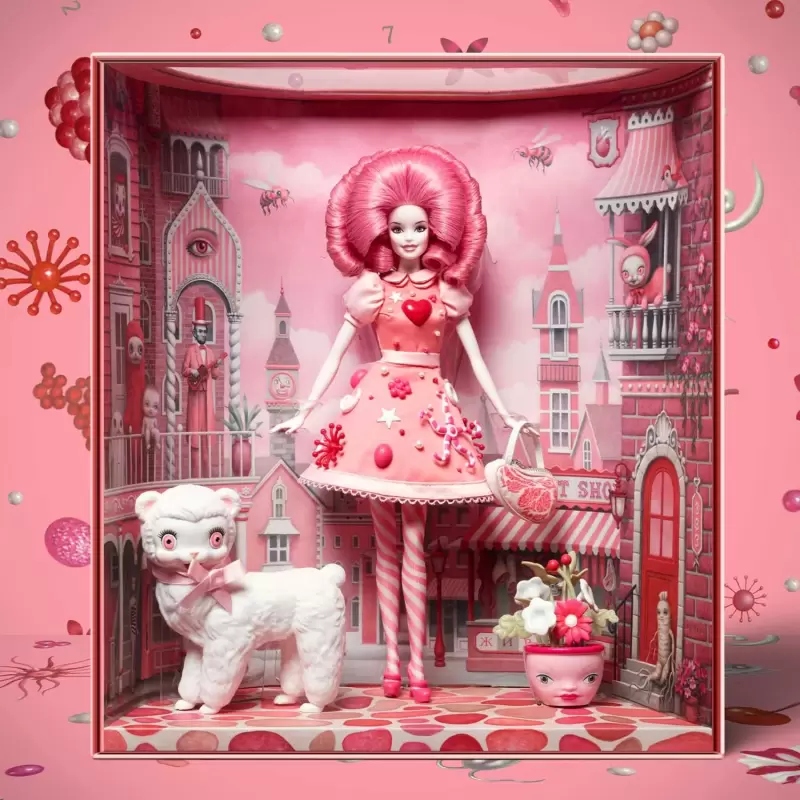 MATTEL《MARK RYDEN × 芭比娃娃》Pink Pop Barbie 進入超現實的粉紅色魔境！