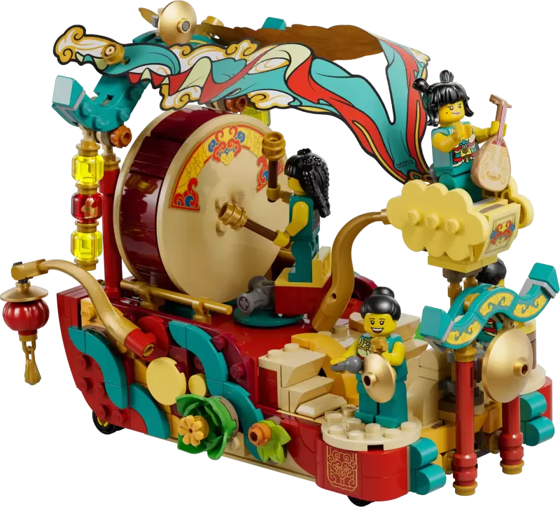 LEGO 80111「新春遊行」(Lunar New Year Parade)歡騰熱鬧的慶祝場面!