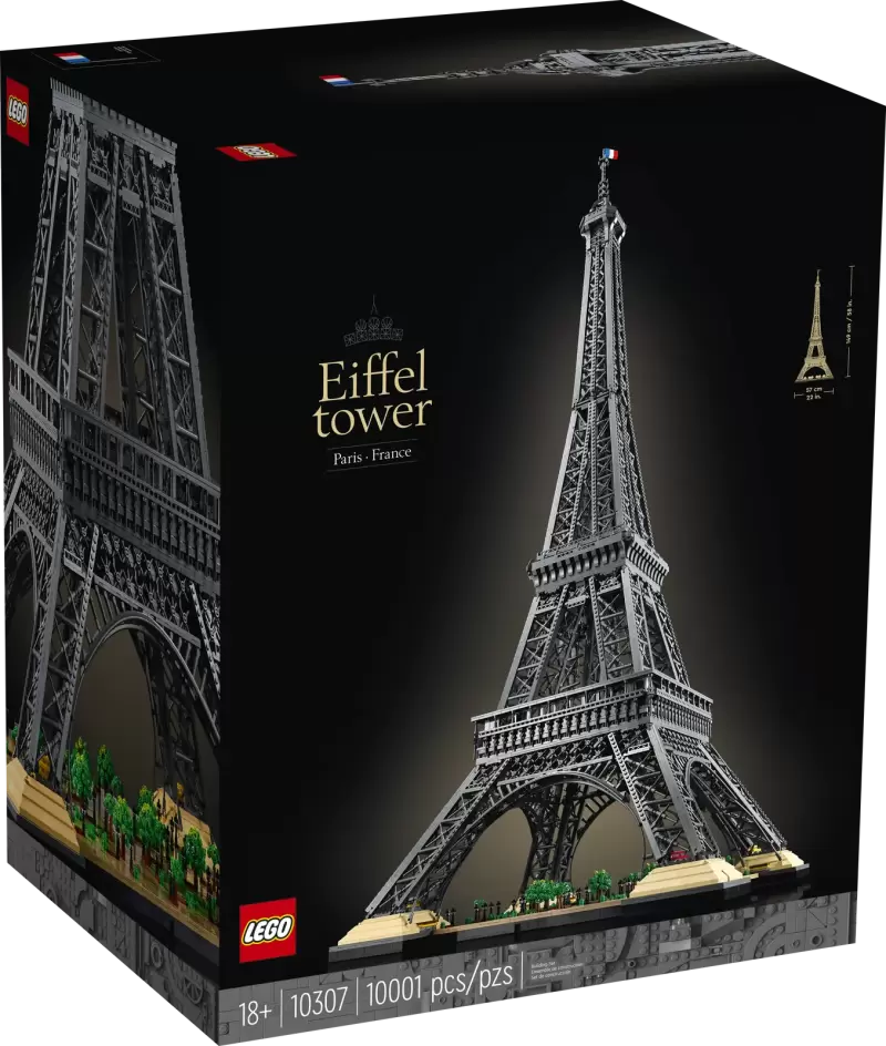 LEGO 10307 ICONS 系列【艾菲爾鐵塔】Eiffel tower 組完之後達到149公分！地表最高盒組誕生