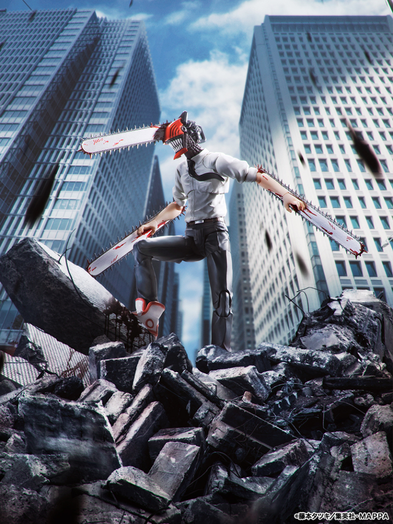 S.H.Figuarts《鏈鋸人》鏈鋸人 可動人偶 充滿躍動感的戰鬥場景狂氣再現！