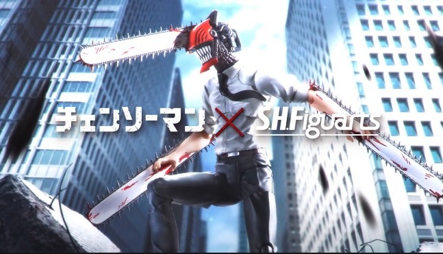 S.H.Figuarts《鏈鋸人》鏈鋸人 可動人偶 充滿躍動感的戰鬥場景狂氣再現！