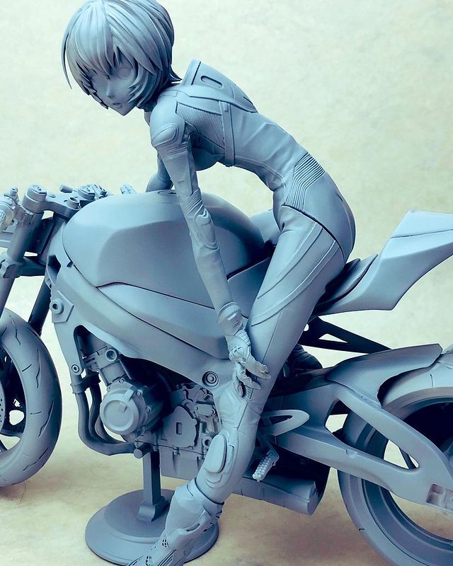 Vispo原型師片桐克洋「1/6 明日香 Racing Ver.FINAL」GK套件【EVA STORE限定販售】