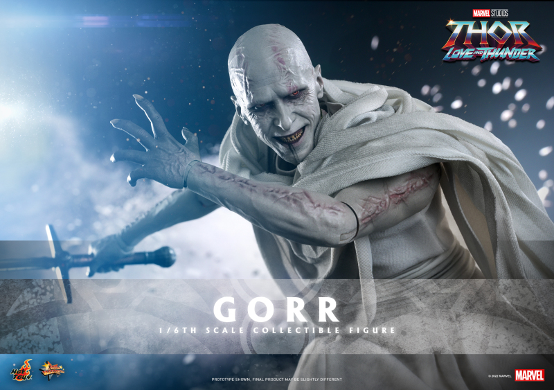 Hot Toys《雷神索爾：愛與雷霆》格爾（Gorr）1/6 比例收藏級人偶 蒼白屠神者鬼魅現身！