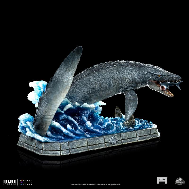 Iron Studios《侏羅紀世界》滄龍（Mosasaurus）無比例場景雕像 震撼餵食秀縮小再現！