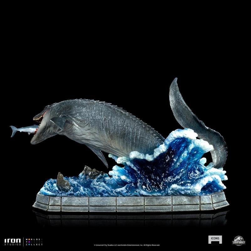 Iron Studios《侏羅紀世界》滄龍（Mosasaurus）無比例場景雕像 震撼餵食秀縮小再現！