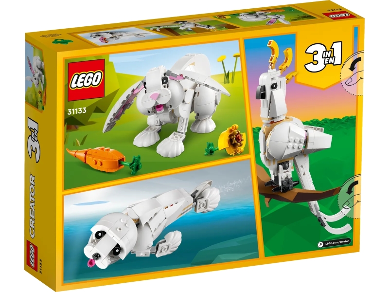 LEGO 31133、31143 創意系列「白兔」、「鳥屋」兩款三合一玩法盒組發表！