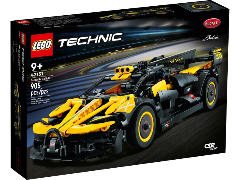 LEGO 42151 科技系列【Bugatti Bolide】磚拼模型 動力最大化的極速巨獸！