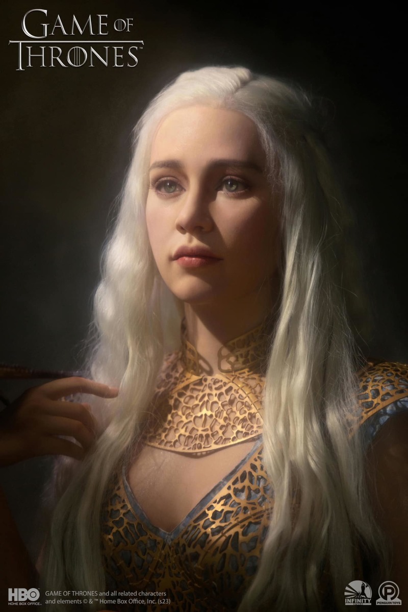 Infinity Studio《冰與火之歌：權力遊戲》丹妮莉絲·坦格利安（Daenerys Targaryen）1/1 比例胸像 極致逼真之風暴降生！