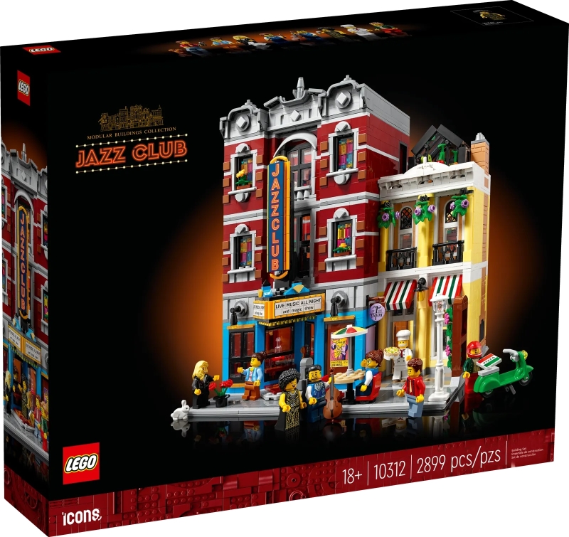 LEGO 10312 Icons 系列「爵士俱樂部」（Jazz Club）奔放爵士樂與美味披薩交織而成的絕妙體驗！