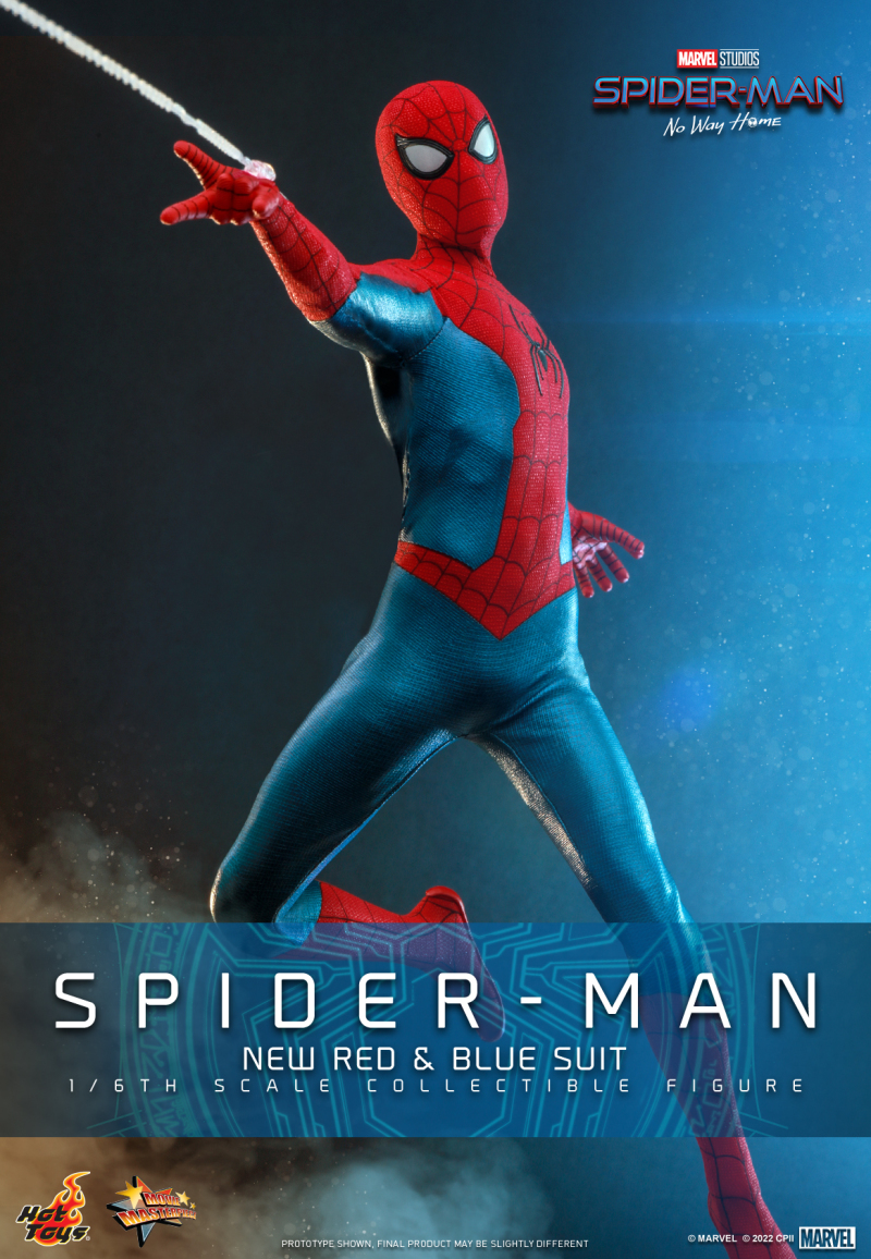 Hot Toys《蜘蛛人：無家日》蜘蛛人 新版紅藍戰衣（Spider-Man New Red and Blue Suit）1/6 比例收藏級人偶