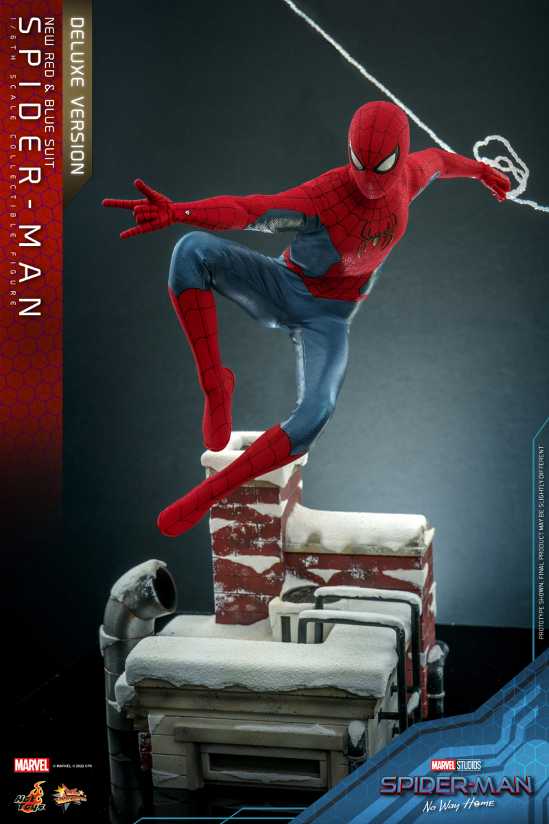 Hot Toys《蜘蛛人：無家日》蜘蛛人 新版紅藍戰衣（Spider-Man New Red and Blue Suit）1/6 比例收藏級人偶 豪華版