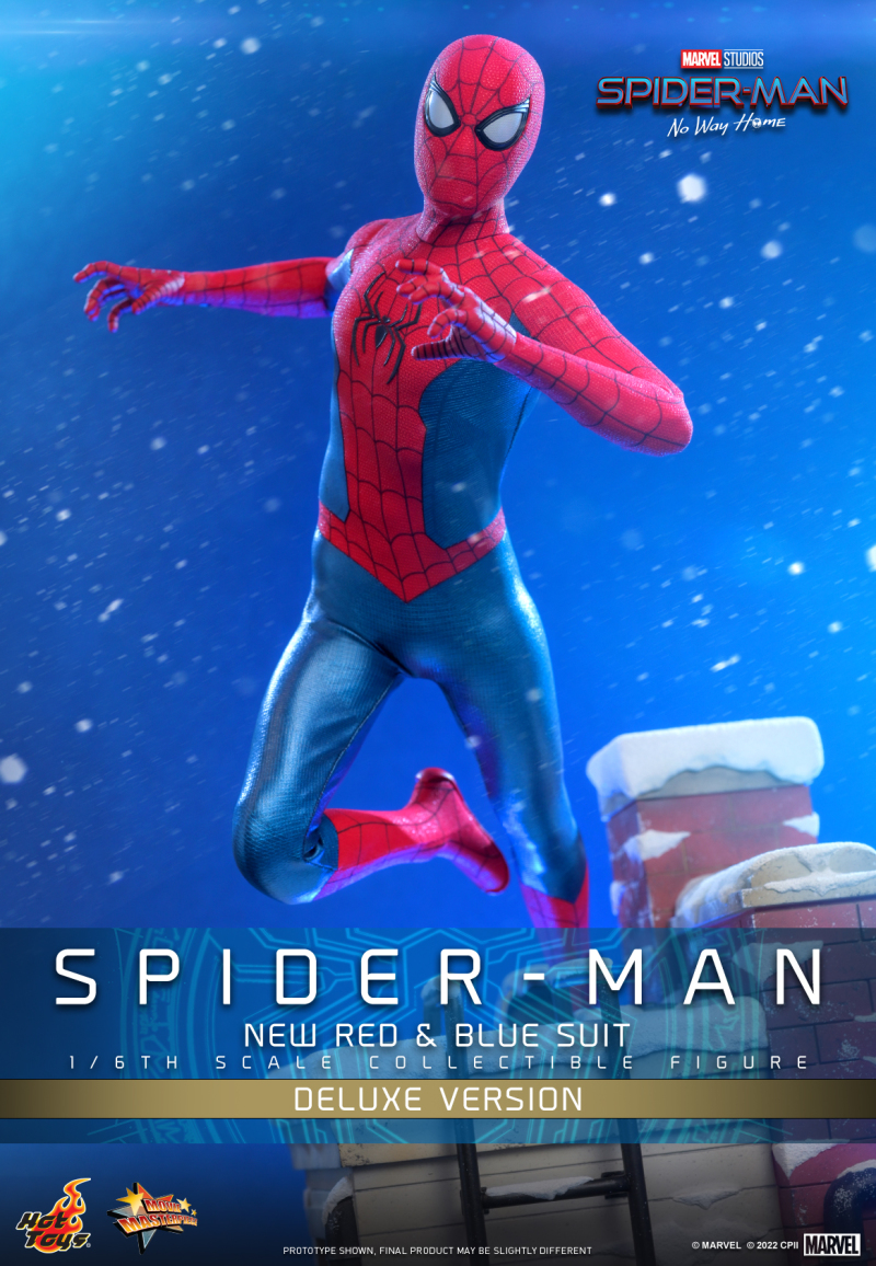 Hot Toys《蜘蛛人：無家日》蜘蛛人 新版紅藍戰衣（Spider-Man New Red and Blue Suit）1/6 比例收藏級人偶 豪華版