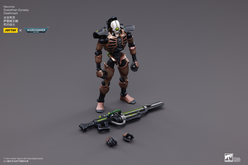 血肉之驅被轉換為生體金屬的不死戰士！JOYTOY 1/18 《戰鎚40000》太空死靈 薩雷赫王朝