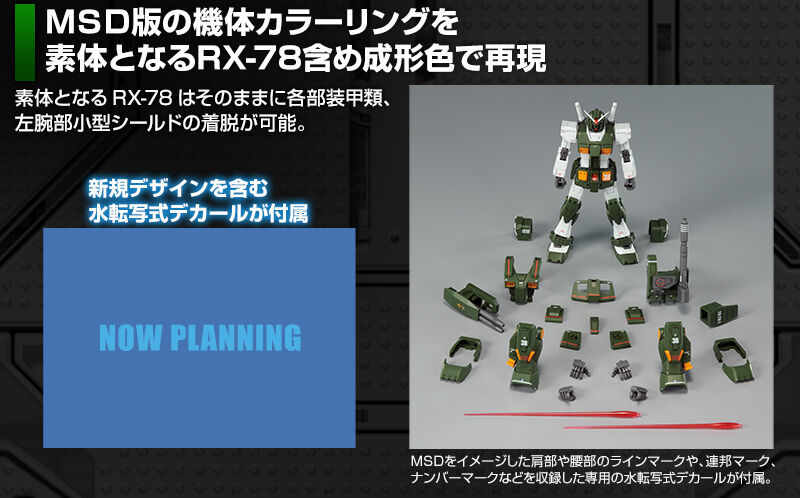 新規零件再現 THE ORIGIN MSD 版造型『HG 1/144 全裝甲型鋼彈』預計 2023 年 02 月發售！