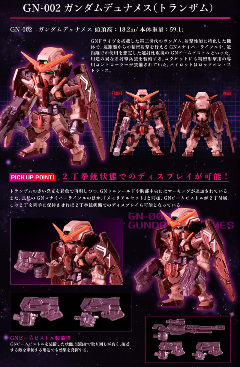 三倍性能的紅 FW GUNDAM CONVERGE CORE『機動戰士鋼彈00 TRANS-AM套組』新塗裝版登場!