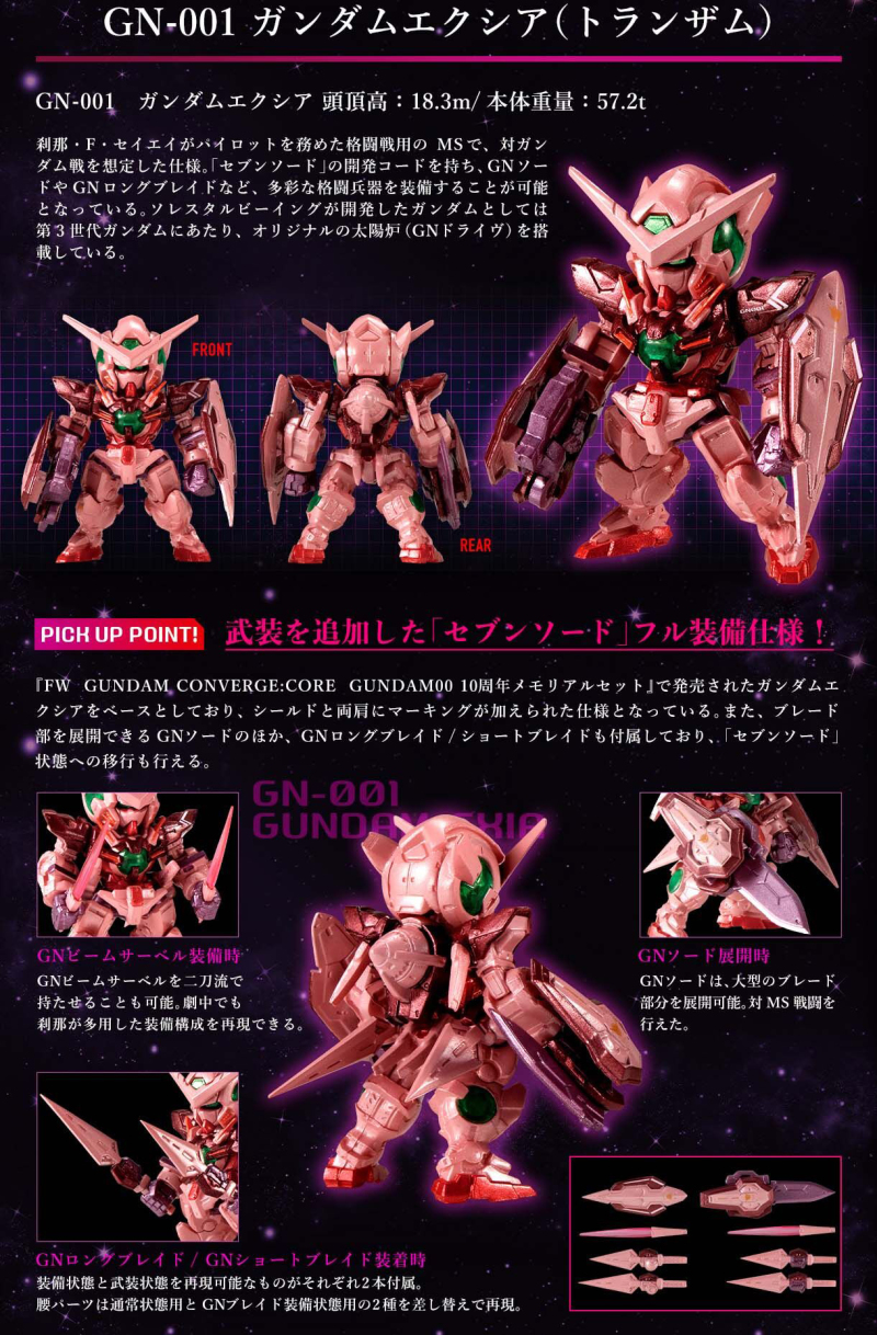 ガンダムコンバージ　コア　ガンダム00 10周年メモリアルセット FW GUNDAM CONVERGE:CORE GUNDAM00 10周年メモリアルセット