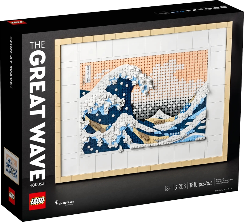 LEGO 31208 Art 系列「神奈川沖浪裏」Hokusai – The Great Wave 浮世繪巨匠葛飾北齋之名作樂高化！