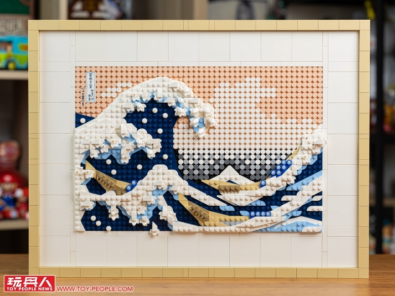 浮世繪32 LEGO 樂高推出葛飾北齋日本浮世繪名作《神奈川沖浪裏》積木模型