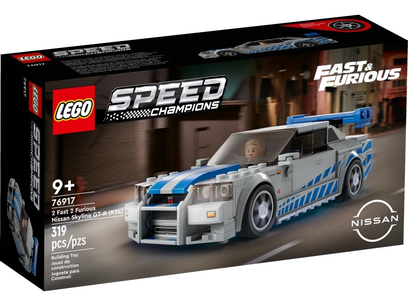 LEGO 76917 極速賽車系列《玩命關頭2：飆風再起》日產 Skyline GT-R (R34) 公開！