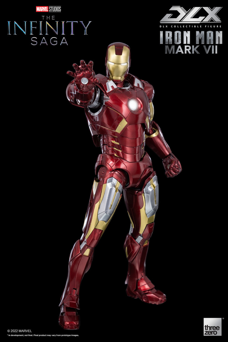 threezero DLX 系列《無限傳說》鋼鐵人馬克7（Iron Man Mark 7）可動人偶