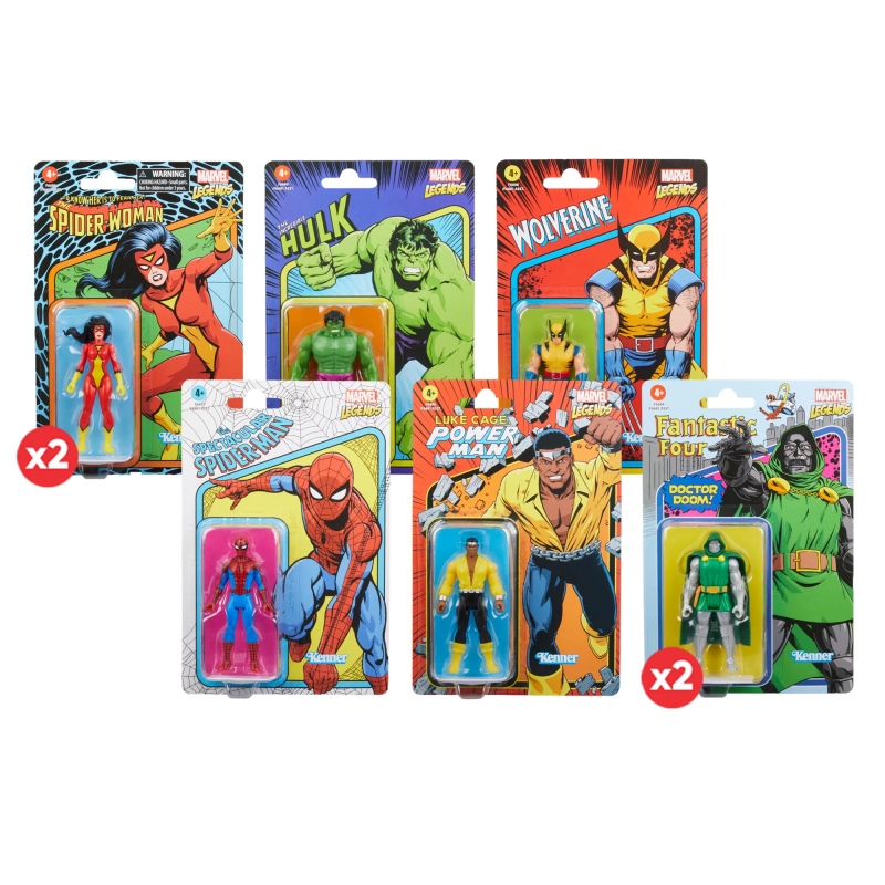 Hasbro 漫威傳奇系列「Retro375 Assortment Collection」吊卡玩具 末日博士參戰！