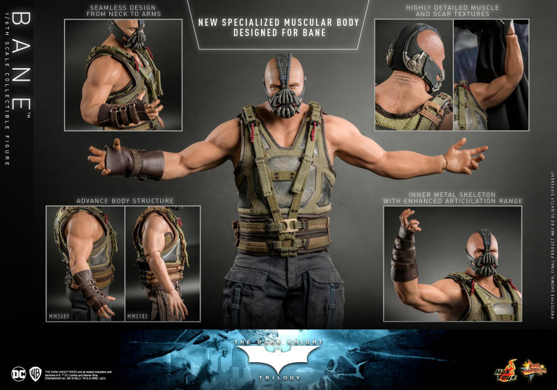 Hot Toys《黑暗騎士三部曲》班恩（Bane）1/6 比例收藏級人偶 以無縫技術打造更自然的壯碩肌肉！