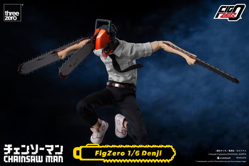 threezero「FigZero 鏈鋸人 淀治」1/6比例可動人偶 新規設計的上半身與番茄醬手臂！