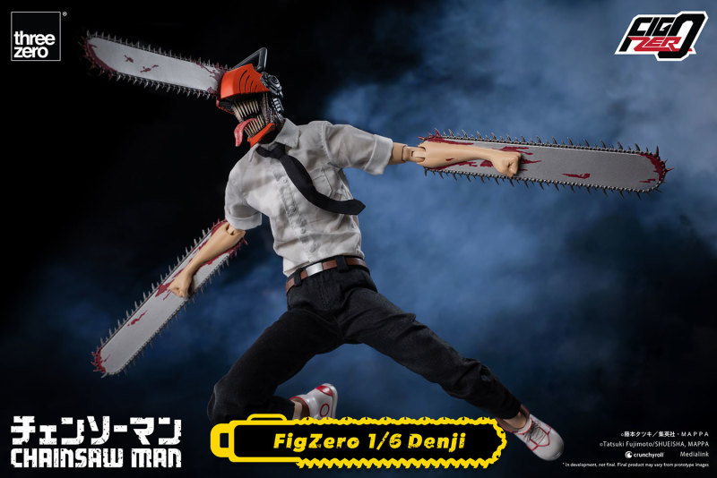 threezero「FigZero 鏈鋸人 淀治」1/6比例可動人偶 新規設計的上半身與番茄醬手臂！