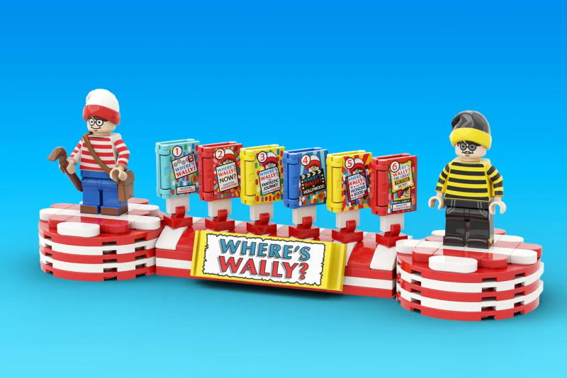 Iyan Ha LEGO Ideas 投稿「威利在哪裡?」(WHERE'S WALLY/WALDO?)再現遊戲書中令人眼花撩亂的世界!