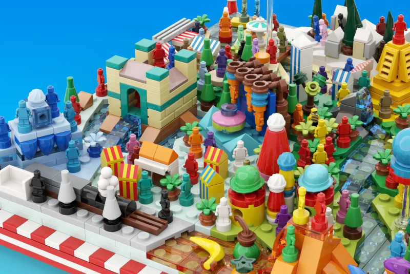 Iyan Ha LEGO Ideas 投稿「威利在哪裡?」(WHERE'S WALLY/WALDO?)再現遊戲書中令人眼花撩亂的世界!