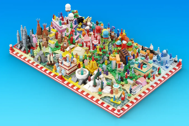 Iyan Ha LEGO Ideas 投稿「威利在哪裡?」(WHERE'S WALLY/WALDO?)再現遊戲書中令人眼花撩亂的世界!