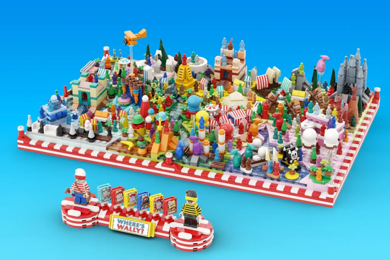 Iyan Ha LEGO Ideas 投稿「威利在哪裡?」(WHERE'S WALLY/WALDO?)再現遊戲書中令人眼花撩亂的世界!