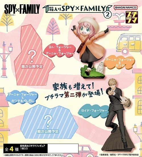 PETITRAMA第二彈「SPYxFAMILY 間諜家家酒2」盒玩 佛傑一家熱鬧登場!