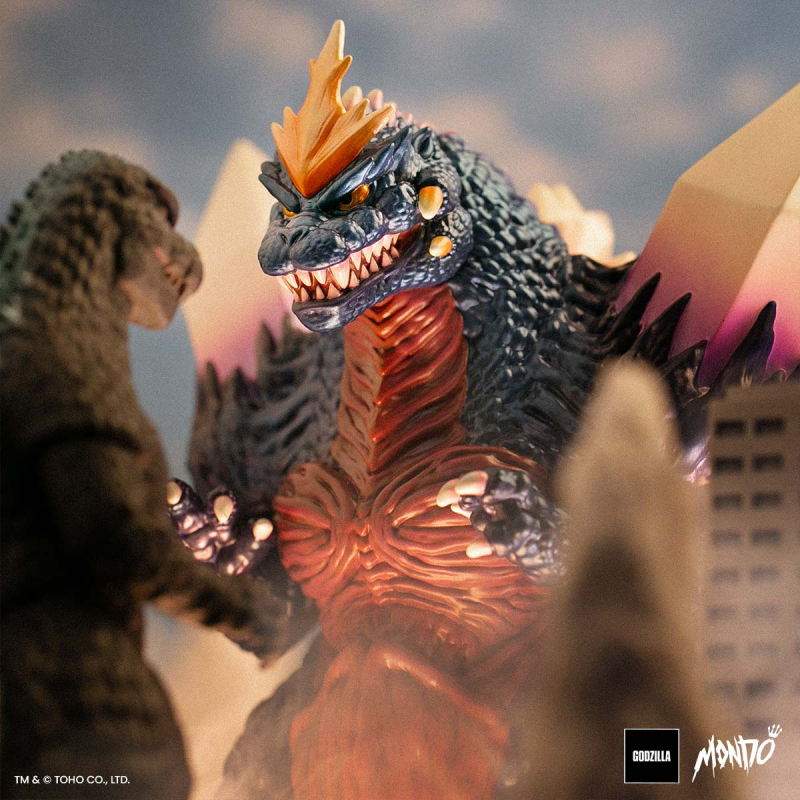 MONDO《哥吉拉vs太空哥吉拉》「太空哥吉拉 變體版」軟膠玩具 飽滿色澤與高密度細節交織成的兇猛怪獸！