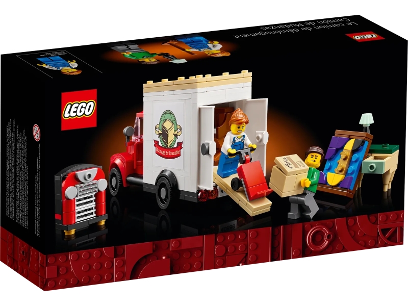 LEGO 40586 ICONS 系列「搬家卡車」（Moving Truck）超讚滿額禮公開 運送漂亮的迷你鋼琴、自動點唱機！