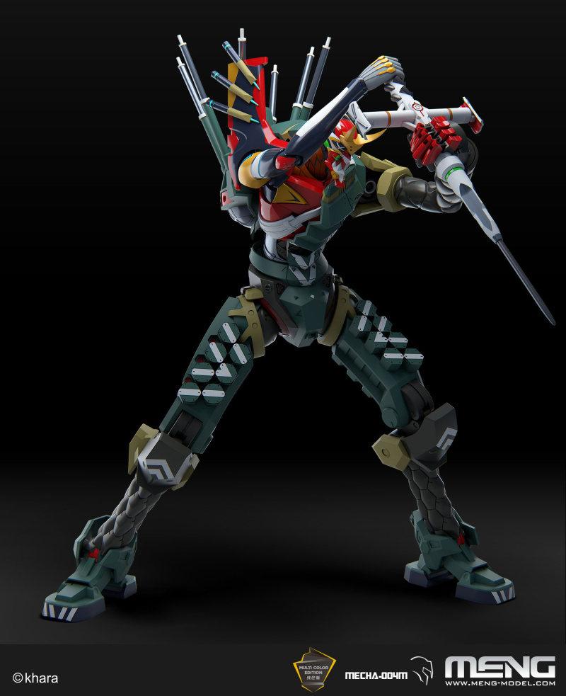 MENG MODEL「新世紀福音戰士 EVA 新2號機α」組裝模型 （多色成形版）壓倒性重裝再現！