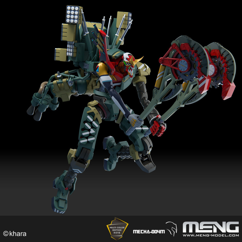 MENG MODEL「新世紀福音戰士 EVA 新2號機α」組裝模型 （多色成形版）壓倒性重裝再現！