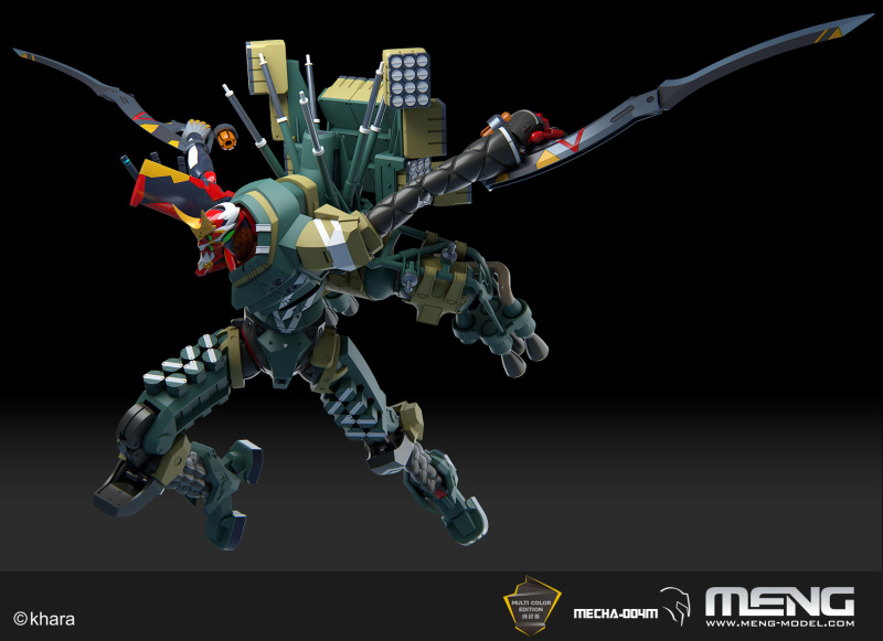 MENG MODEL「新世紀福音戰士 EVA 新2號機α」組裝模型 （多色成形版）壓倒性重裝再現！