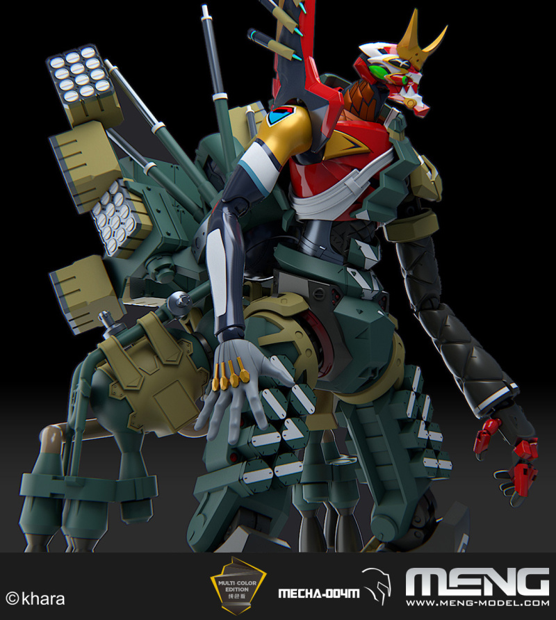MENG MODEL「新世紀福音戰士 EVA 新2號機α」組裝模型 （多色成形版）壓倒性重裝再現！