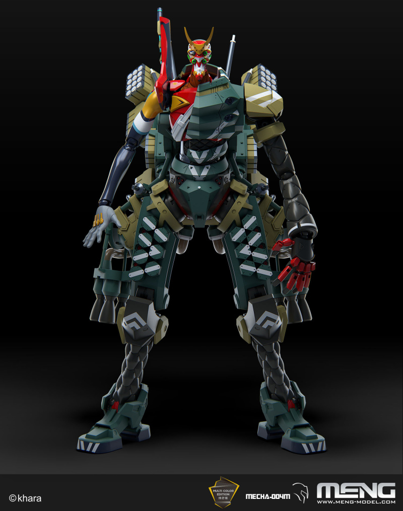 MENG MODEL「新世紀福音戰士 EVA 新2號機α」組裝模型 （多色成形版）壓倒性重裝再現！