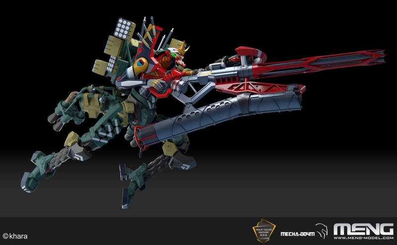 MENG MODEL「新世紀福音戰士 EVA 新2號機α」組裝模型 （多色成形版）壓倒性重裝再現！
