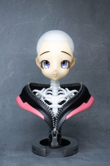 原來動漫少女的頭骨長這樣?造型作家榎木ともひで出道 25 周年記念作品『二次元風骨骼標本少女 富井ANNA』發表!