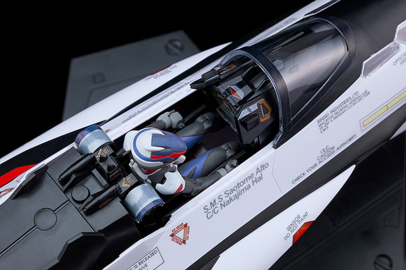能搭配機頭系列一同展示 PLAMAX『超時空要塞F 早乙女有人 with VF-25F用轉印貼紙套組』預計 10 月發售！