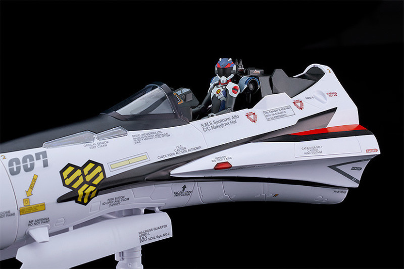 能搭配機頭系列一同展示 PLAMAX『超時空要塞F 早乙女有人 with VF-25F用轉印貼紙套組』預計 10 月發售！