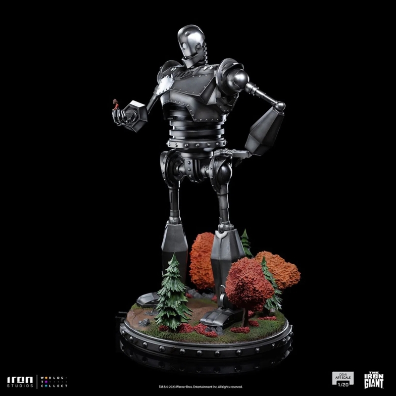 Iron Studios Demi Scale「鐵巨人＆豪加斯」（Iron Giant and Hogarth Hughes）1/20 比例全身雕像