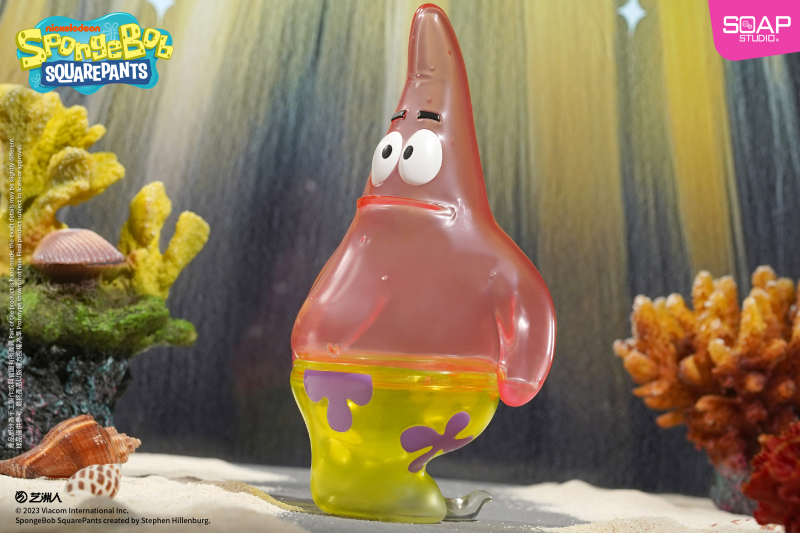 Soap Studio《海綿寶寶》被詛咒的海綿寶寶＆派大星 搪膠人偶 半透明材質再現鬼魂視覺效果！