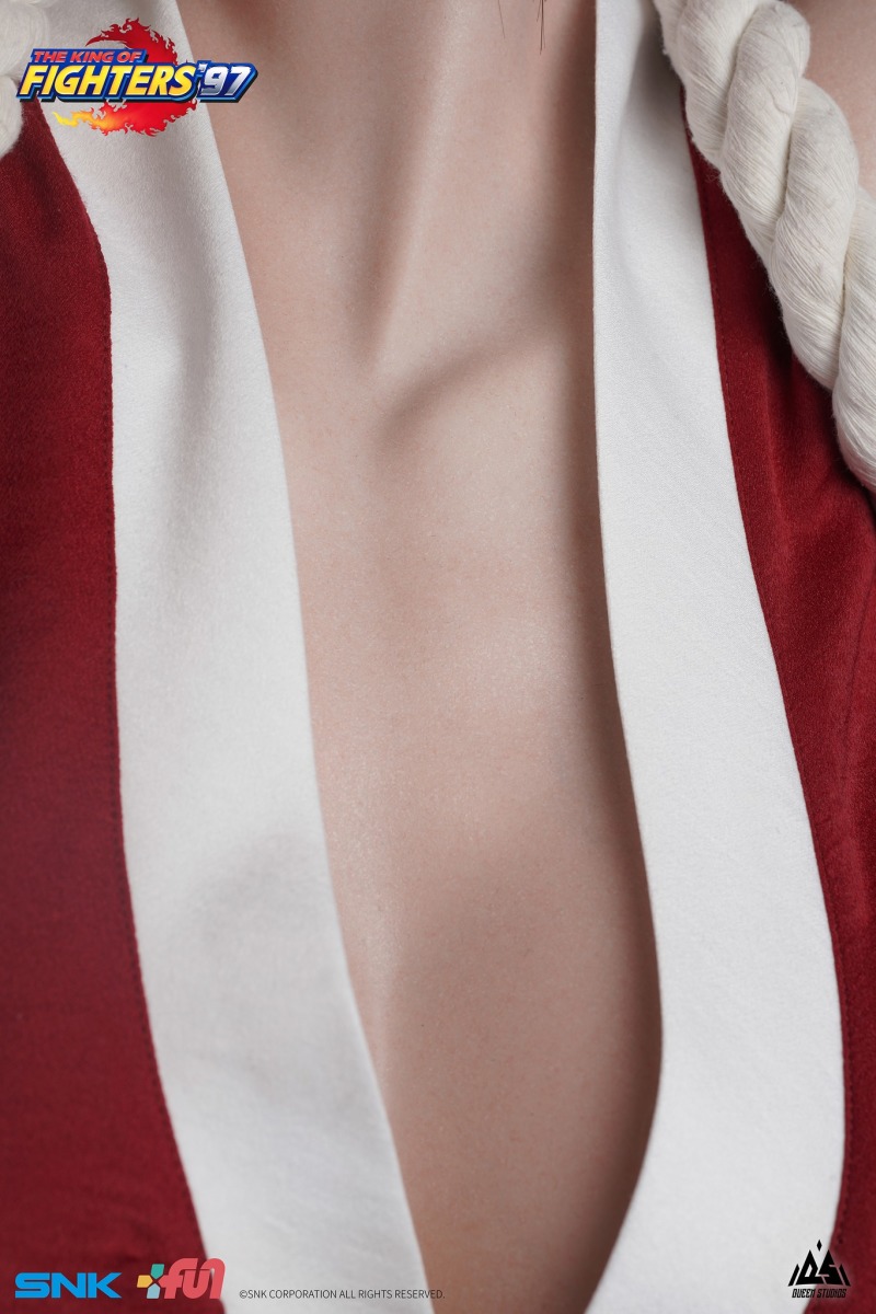 大膽的想法!Queen studios《格鬥天王'97》不知火舞 1/1比例胸像 逼真矽膠徹底還原