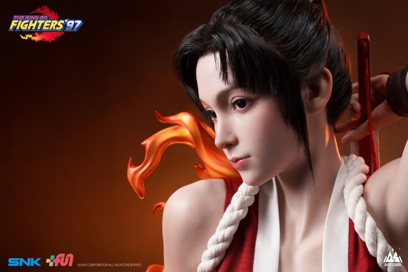 大膽的想法!Queen studios《格鬥天王'97》不知火舞 1/1比例胸像 逼真矽膠徹底還原