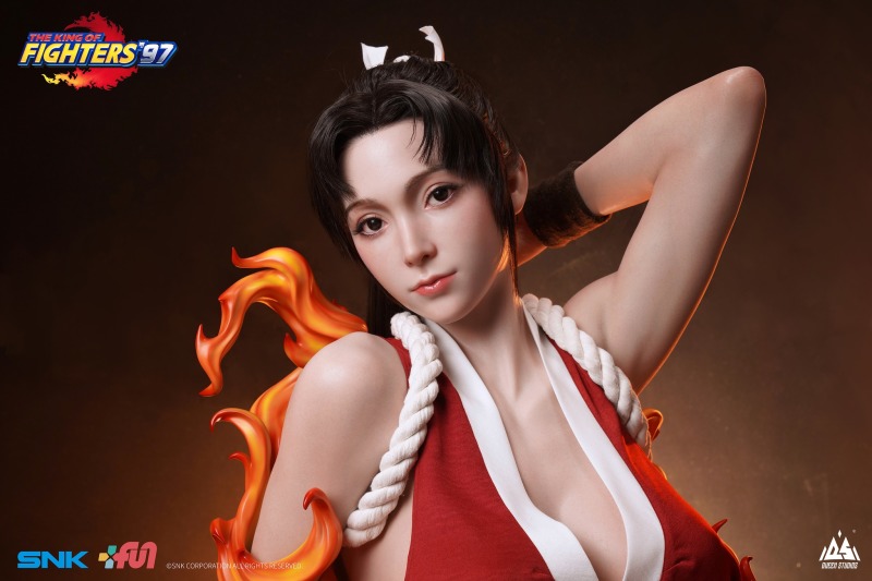 大膽的想法!Queen studios《格鬥天王'97》不知火舞 1/1比例胸像 逼真矽膠徹底還原