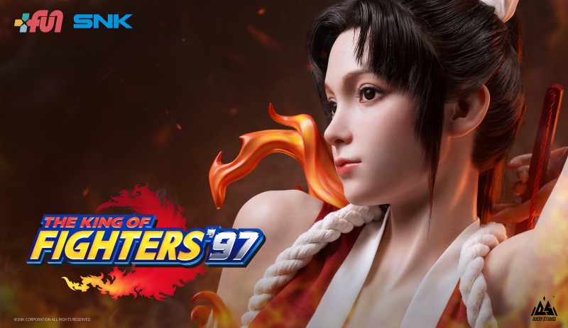 大膽的想法!Queen studios《格鬥天王'97》不知火舞 1/1比例胸像 逼真矽膠徹底還原